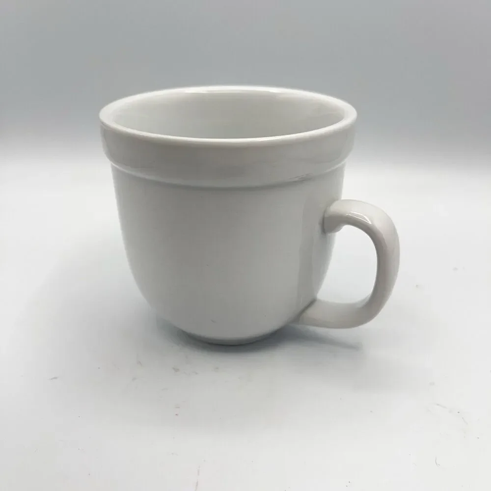Pottery Barn Coffee Mug Cup white tea cup